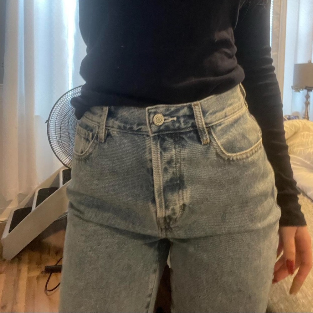 High waisted straight leg blue jeans from Pacsun - Picture 2 of 3